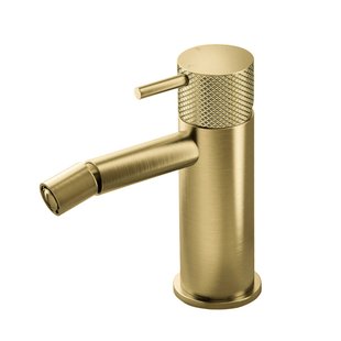 Bidetmengkraan Hotbath Cobber X Geborsteld Messing PVD (excl. Waste)