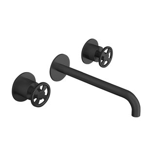 Wastafelmengkraan Hotbath Cobber @Work Inbouw 25 cm 3 Gats Mat Zwart (excl. inbouwdeel)