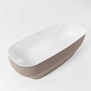 Vrijstaand Bad MONDIAZ STONE 170x75cm Kleur Smoke / Talc