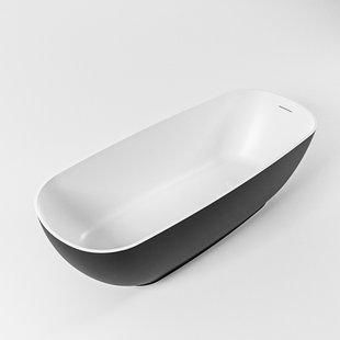 Vrijstaand Bad MONDIAZ ROCK 170x70cm Kleur Urban / Talc