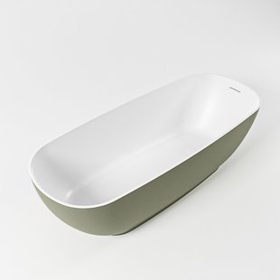Vrijstaand Bad MONDIAZ ROCK 170x70cm Kleur Army / Talc