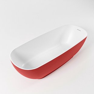 Vrijstaand Bad MONDIAZ ROCK 170x70cm Kleur Fire / Talc