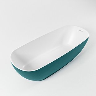 Vrijstaand Bad MONDIAZ ROCK 170x70cm Kleur Smag / Talc