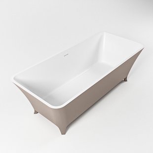 Vrijstaand Bad MONDIAZ LUNDY 170x75cm Kleur Smoke / Talc
