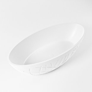 Vrijstaand Bad MONDIAZ HOLM 180x85cm Kleur Talc / Talc