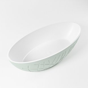 Vrijstaand Bad MONDIAZ HOLM 180x85cm Kleur Greey / Talc