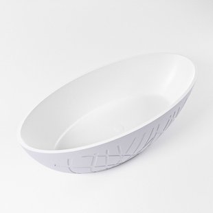 Vrijstaand Bad MONDIAZ HOLM 180x85cm Kleur Cale / Talc