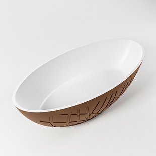 Vrijstaand Bad MONDIAZ HOLM 180x85cm Kleur Rust / Talc