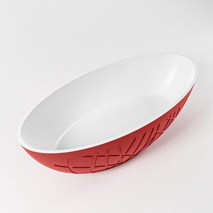 Vrijstaand Bad MONDIAZ HOLM 180x85cm Kleur Fire / Talc