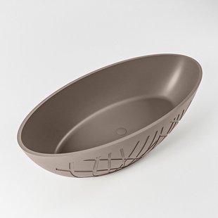 Vrijstaand Bad MONDIAZ HOLM 180x85cm Kleur Smoke / Smoke