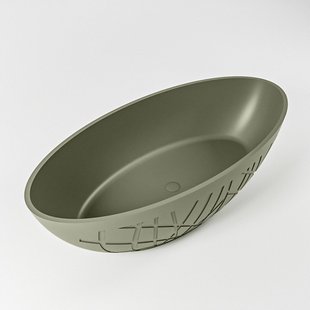 Vrijstaand Bad MONDIAZ HOLM 180x85cm Kleur Army / Army