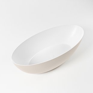 Vrijstaand Bad MONDIAZ FLOAT 170x80cm Kleur Linen / Talc