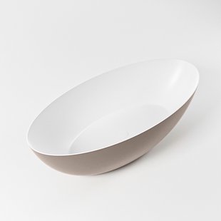 Vrijstaand Bad MONDIAZ FLOAT 170x80cm Kleur Smoke / Talc