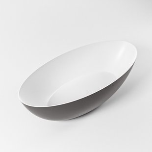 Vrijstaand Bad MONDIAZ FLOAT 170x80cm Kleur Dark Grey / Talc