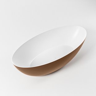 Vrijstaand Bad MONDIAZ FLOAT 170x80cm Kleur Rust / Talc