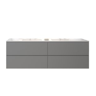 Badkamermeubelset Gliss Hermes 140 cm Beton Grijs
