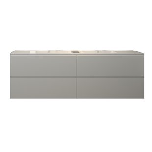 Badkamermeubelset Gliss Hermes 160 cm Hoogglans Wit