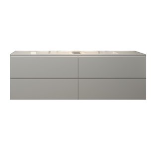 Badkamermeubelset Gliss Hermes 180 cm Hoogglans Wit