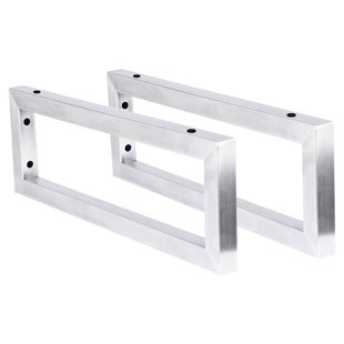 Ophangbeugel Differnz 2.5x44x15 cm 2 stuks Chroom