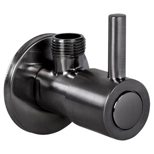 Hoekstopkraan Differnz Met Rozet 1/2x3/8 mm Gunmetal