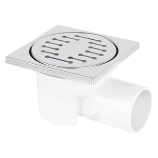 Doucheput Differnz Basic 100x100mm Zijuitlaat 49mm