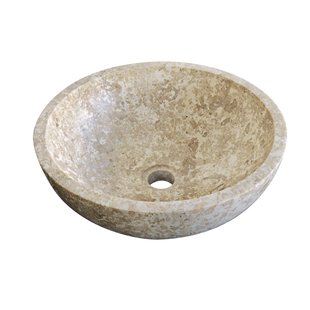 Waskom Imso Lavabo Tondo Trotol Beige Marmer 40x15cm OP=OP