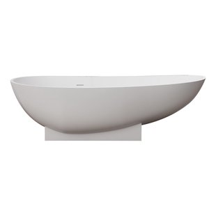 Vrijstaand Bad Best Design Earth 180x84x56 cm Solid Surface Mat Wit