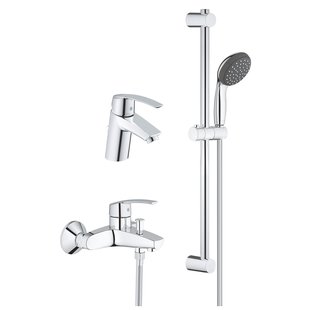 Kranen Set GROHE Start 3 in 1 Badkraan Wastafelkraan Doucheset Chroom