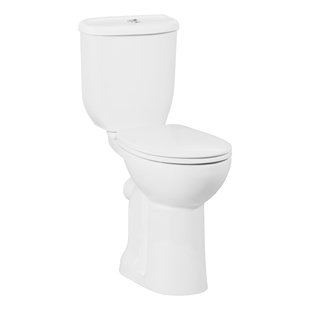 Duoblok Toiletpot Staand Verhoogd +5.5 cm Wit Compleet (AO)