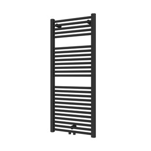 Designradiator Plieger Palmyra 580 Watt Midden- of Zijaansluiting 117,5x50 cm Black Graphite