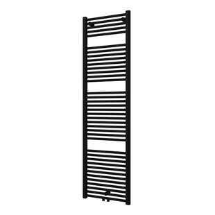 Designradiator Plieger Palmyra 868 Watt Midden- of Zijaansluiting 177,5x50 cm Mat Zwart