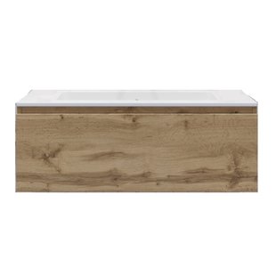 Badkamermeubelset Gliss Eros 90 cm Met Wastafel Rustiek Eiken