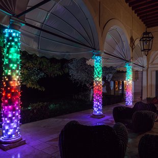 Twinkly RGB lichtkettingen, zwart, 100 lampjes 8m