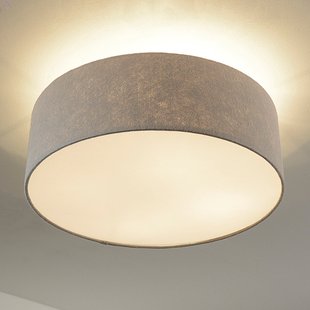 Quitani plafondlamp Gala, Ø 50 cm, grijze vilten kap