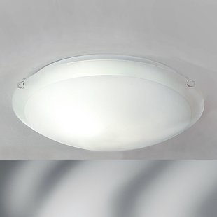 ORION Plafondlamp Agada, opaalglas, chroom, 40 cm