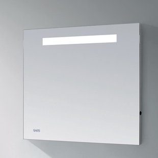 Badkamerspiegel met LED Verlichting Sanitop Clock 50x70 cm met Digitale Klok en Sensor Badkamerspiegel met LED Verlichting Sanitop Clock 50x70 cm met Digitale Klok en Sensor