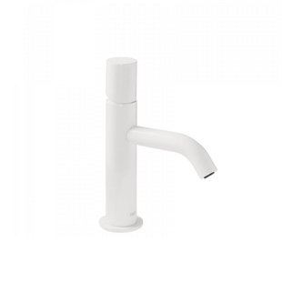 Wastafelmengkraan Tres Study Exclusive 19,5 cm 1-Knop Rond Mat Wit