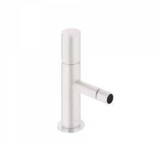 Bidetmengkraan Tres Study Exclusive 1-Knop Uitloop Recht 8 cm Rond Mat Wit