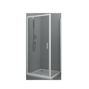 Douchecabine Allibert Happy 90x90x185 cm 4mm Helder Glas Wit Douchecabine Allibert Happy 90x90x185 cm 4mm Helder Glas Wit