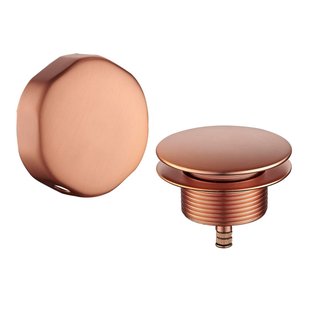 Badafvoer met Overloopcombinatie Wiesbaden Geborsteld Brons