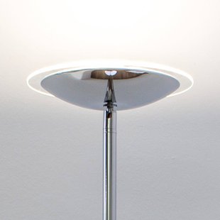 Lindby LED vloerlamp Malea, chroomkleurig, dimbaar, 180 cm