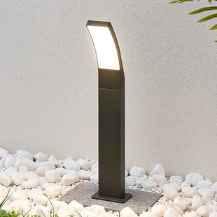 Lindby Ilvita LED tuinpadverlichting, 60 cm, antraciet, metaal, IP54 Lindby Ilvita LED tuinpadverlichting, 60 cm, antraciet, metaal, IP54