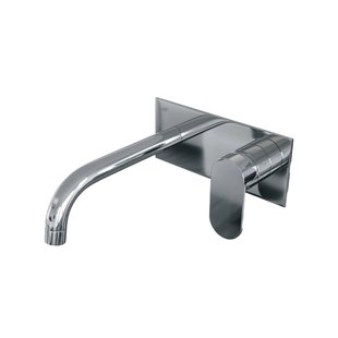 Inbouw Wastafelmengkraan Brauer Chrome Edition Coldstart Gebogen Uitloop Platte Hendel Rechts Chroom Met Afdekplaat