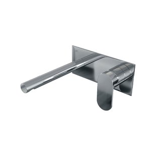 Inbouw Wastafelmengkraan Brauer Chrome Edition Coldstart Rechte Uitloop Platte Hendel Rechts Chroom Met Afdekplaat