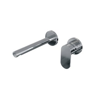 Inbouw Wastafelmengkraan Brauer Chrome Edition Coldstart Rechte Uitloop Platte Hendel Rechts Chroom Met Rozetten