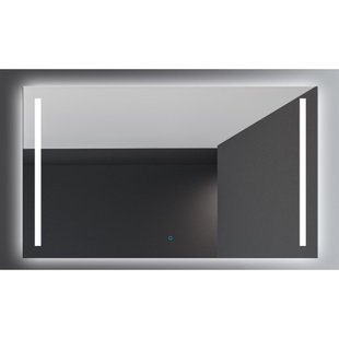 Spiegel Gliss Design Verticaal Led Standaard Dubbele LED Verlichting Met Spiegelverwarming 120cm Spiegel Gliss Design Verticaal Led Standaard Dubbele LED Verlichting Met Spiegelverwarming 120cm