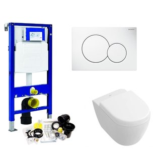 Geberit UP320 Toiletset set21 Villeroy & Boch Subway 2.0 Compact met Sigma drukplaat
