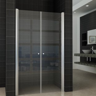Wiesbaden Douchedeur | 2 Pendeldeuren | 100x200cm | 6mm NANO coating glas | Chroom | Nisdeur Wiesbaden Douchedeur | 2 Pendeldeuren | 100x200cm | 6mm NANO coating glas | Chroom | Nisdeur