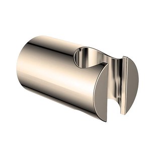 Luxe vaste handdouchehouder messing geborsteld staal