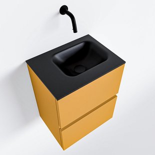 MONDIAZ ADA 40cm toiletmeubel ocher. LEX wastafel urban links zonder kraangat